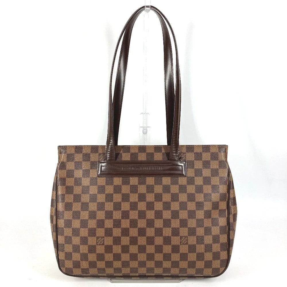 LOUIS VUITTON DAMIER PARIOLI PM SHOULDER BAG TOTE BAG: LOUIS VUITTON Damier Parioli PM Shoulder Bag Tote Bag Brand: Louis Vuitton Type/Style: Tote Bag Material: Damier Canvas Color: Brown Size: W13.8xH10.6xD3.7inch / W35cmxH27cmxD9.5cm Accessories: No