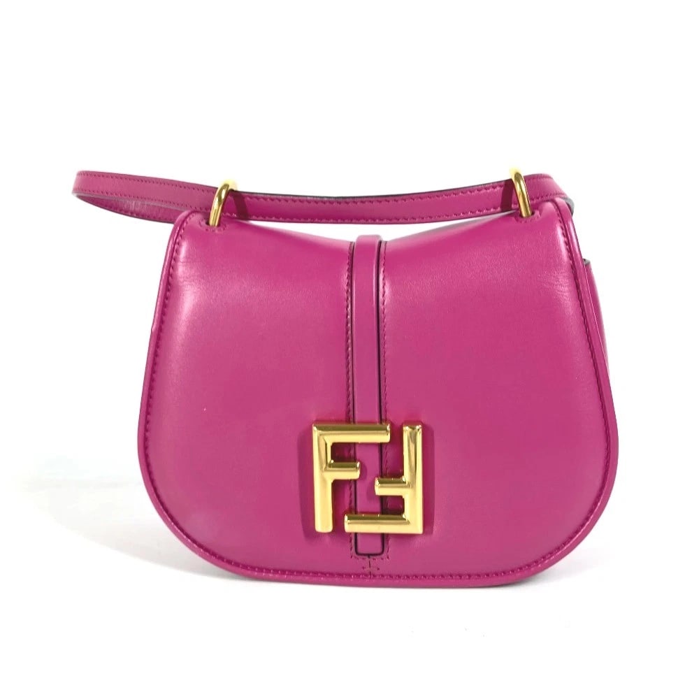 FENDI COME ON SMALL CROSSBODY BAG: FENDI Come on Small Crossbody bag Brand: FENDI Type/Style: Shoulder Bag Material: Leather Color: purple Size: W6.3xH5.9xD2.4inch / W16cmxH15cmxD6cm Accessories: None Accessories Notice: Wh
