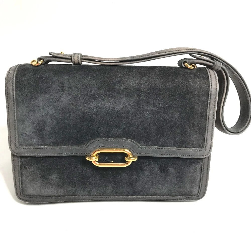 HERMES SHAWL FONSBELL 24 HAND BAG SHOULDER BAG: HERMES Shawl Fonsbell 24 Hand Bag Shoulder Bag Brand: HERMES Type/Style: Shoulder Bag Material: suede Color: Gray / Navy Size: W9.3xH6.3xD2.8inch / W23.5cmxH16cmxD7cm Accessories: None Acc