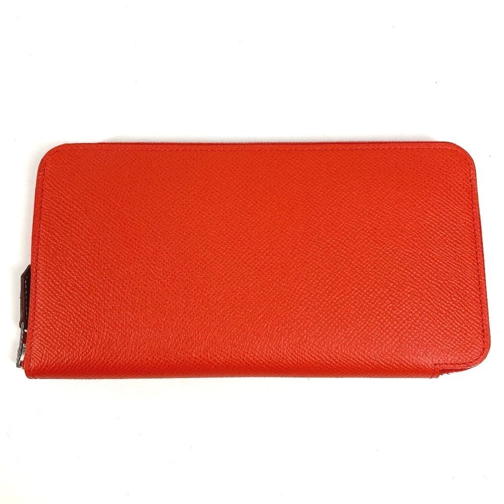 HERMES AZAP LONG SILK-IN WALLET ZIP AROUND LONG WALLET: HERMES Azap Long Silk-In Wallet Zip Around Long Wallet Brand: HERMES Type/Style: Long Wallet Material: Epsom Color: Orange Size: W7.9xH4.1inch / W20cmxH10.5cm Accessories: None Accessories
