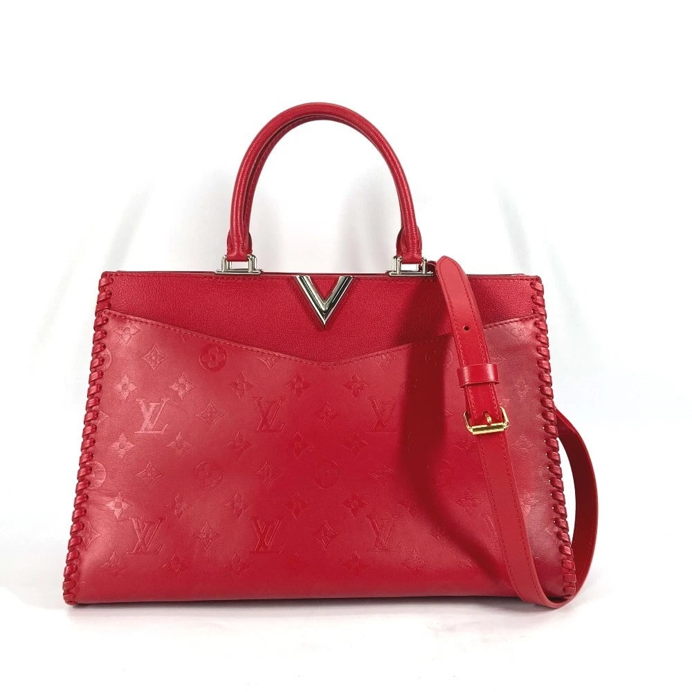 LOUIS VUITTON MONOGRAM VERY ZIP TOTE 2WAY HAND BAG: LOUIS VUITTON Monogram Very Zip Tote 2WAY Hand Bag Brand: LOUIS VUITTON Type/Style: Shoulder Bag Material: Leather Color: Ruby / Red Size: W13.4xH8.7xD5.9inch / W34cmxH22cmxD15cm Accessories: None