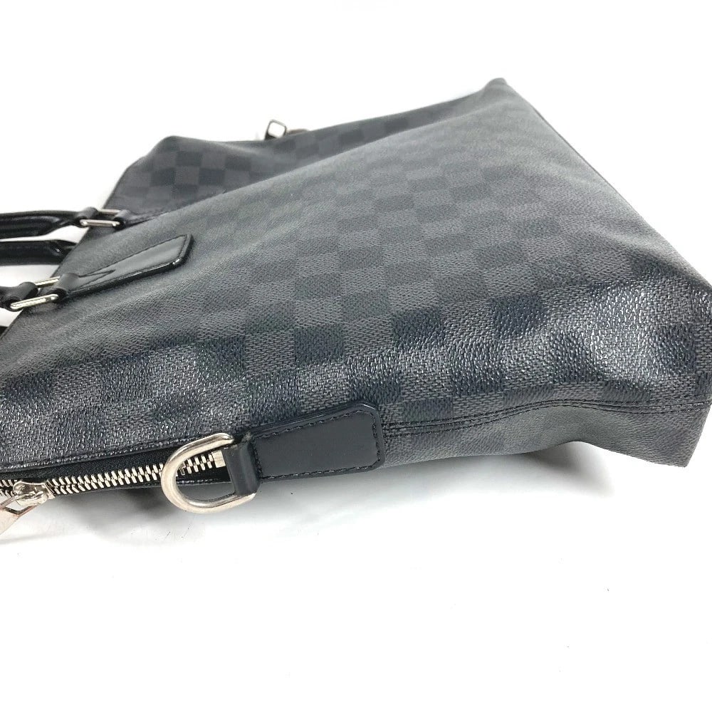 LOUIS VUITTON DAMIERGRAPHITE PORTO PDJ HANDBAG: LOUIS VUITTON DamierGraphite Porto PDJ Handbag Brand: LOUIS VUITTON Type/Style: Business bag Material: DamierGraphiteCanvas Color: Black Size: W15.2xH10.6xD2.6inch / W38.5cmxH27cmxD6.5cm Accessories:
