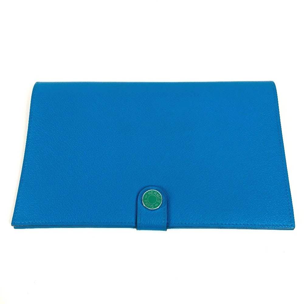 HERMES BICOLOR RMS TUTANKHAMUN BIFOLD LONG: HERMES Bicolor RMS Tutankhamun bifold Long Brand: HERMES Type/Style: Long Wallet Material: Evercolor Color: blue x Green Size: W7.9xH4.9inch / W20cmxH12.5cm Accessories: None Accessories Notice: When