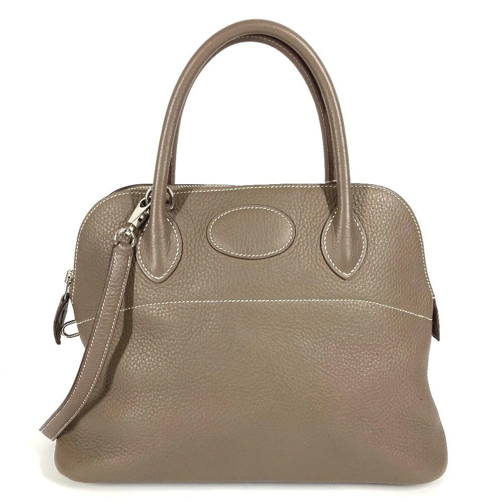 HERMES CROSSBODY BOLIDE31 2WAY BAG SHOULDER BAG: HERMES Crossbody Bolide31 2WAY Bag Shoulder Bag Brand: HERMES Type/Style: Hand Bag Material: Taurillon Clece Color: Gray Size: W12.4xH9.3xD4.5inch / W31.5cmxH23.5cmxD11.5cm Accessories: None