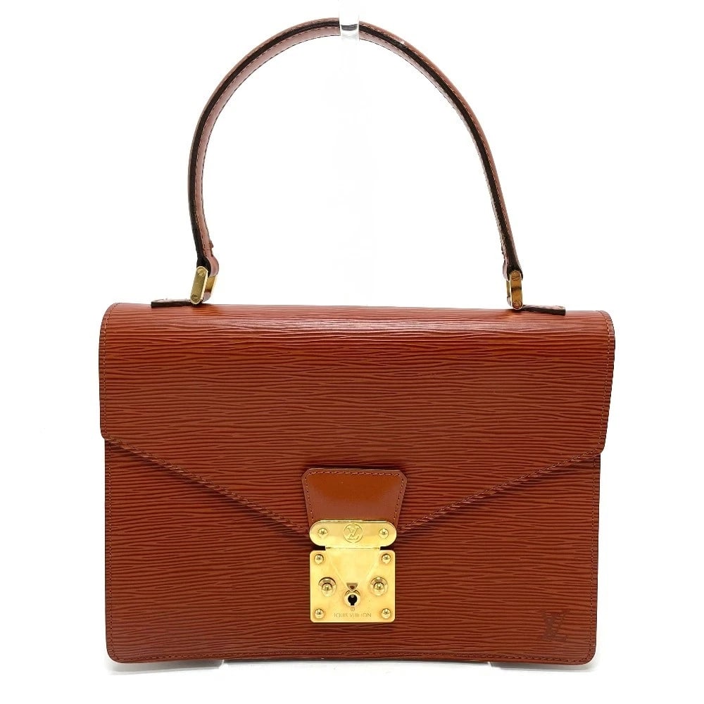LOUIS VUITTON EPI CONCORD BUSINESS BAG: LOUIS VUITTON Epi Concord Business bag Brand: LOUIS VUITTON Type/Style: Hand Bag Material: Epi Leather Color: Kenya Brown / Brown Size: W10.6xH7.9xD2.4inch / W27cmxH20cmxD6cm Handle: 14.0inch /