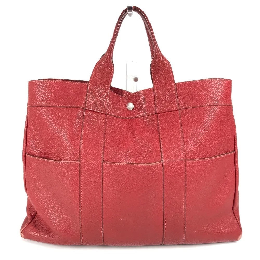 HERMES FOURRE TOUTMM TOTE BAG: HERMES Fourre ToutMM Tote Bag Brand: HERMES Type/Style: Hand Bag Material: Leather Color: Red Size: W16.7xH11.8xD4.1inch / W42.5cmxH30cmxD10.5cm Accessories: None Accessories Notice: When