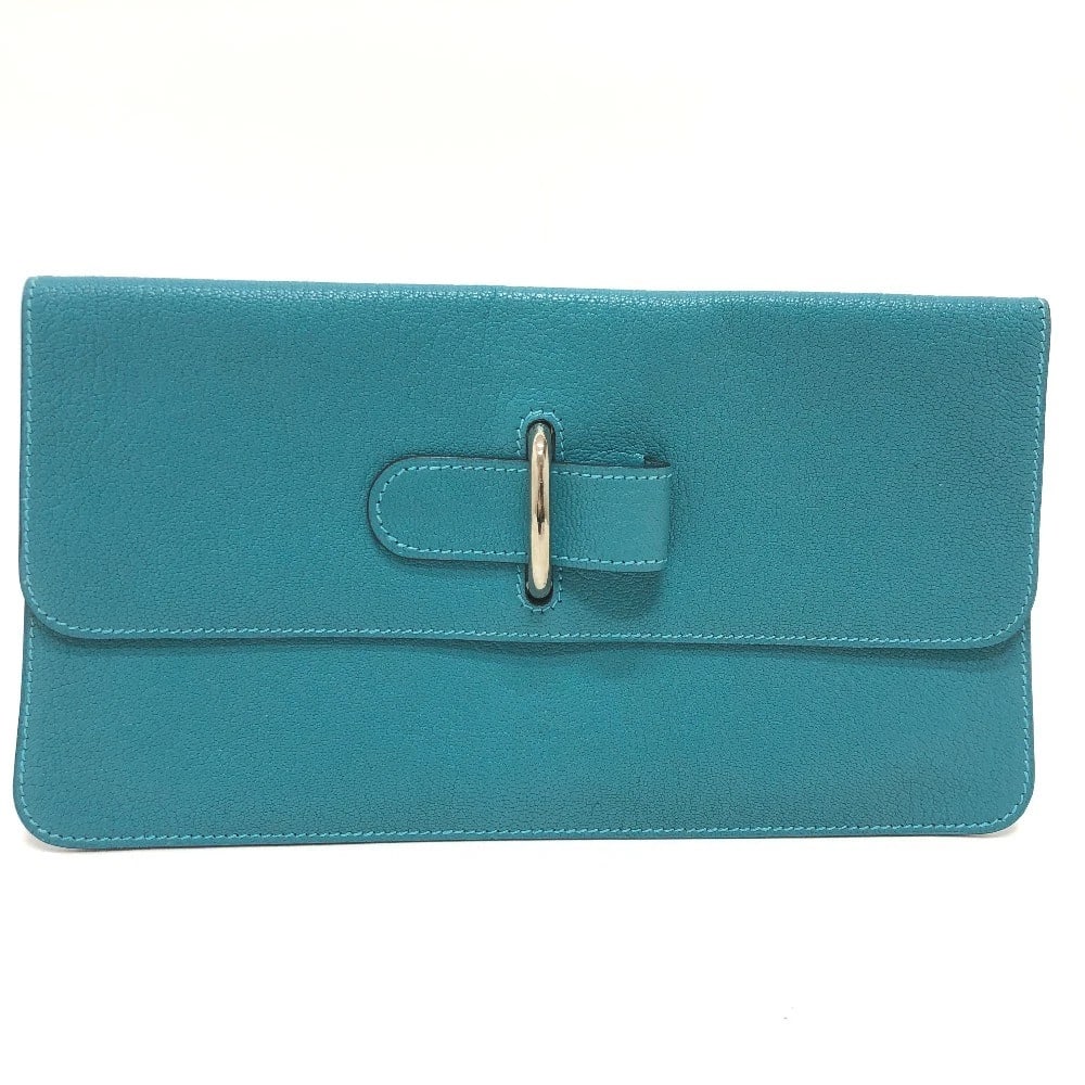 HERMES STOPPER CHAINE D'ANCRE FLAT SECOND POUCH CHEVRE: HERMES Stopper Chaine d'Ancre Flat Second Pouch Chevre Brand: HERMES Type/Style: Pouch Material: Chevre Misol Color: Blue gene Size: W9.8xH5.3inch / W25cmxH13.5cm Accessories: None Accesso