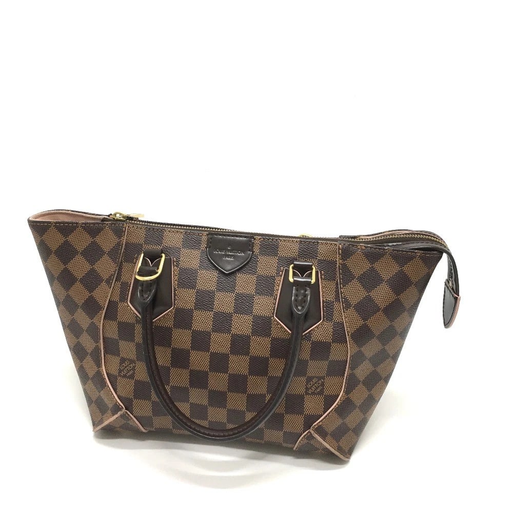 LOUIS VUITTON DAMIER KAISATOTO PM 2WAY/CROSSBODY TOTE BAG: LOUIS VUITTON Damier Kaisatoto PM 2WAY/Crossbody Tote Bag Brand: LOUIS VUITTON Type/Style: Tote Bag Material: Damier Canvas Color: Rose valerine / Brown Size: W9.1xH7.5xD4.7inch / W23cmxH19cmxD12cm Ha