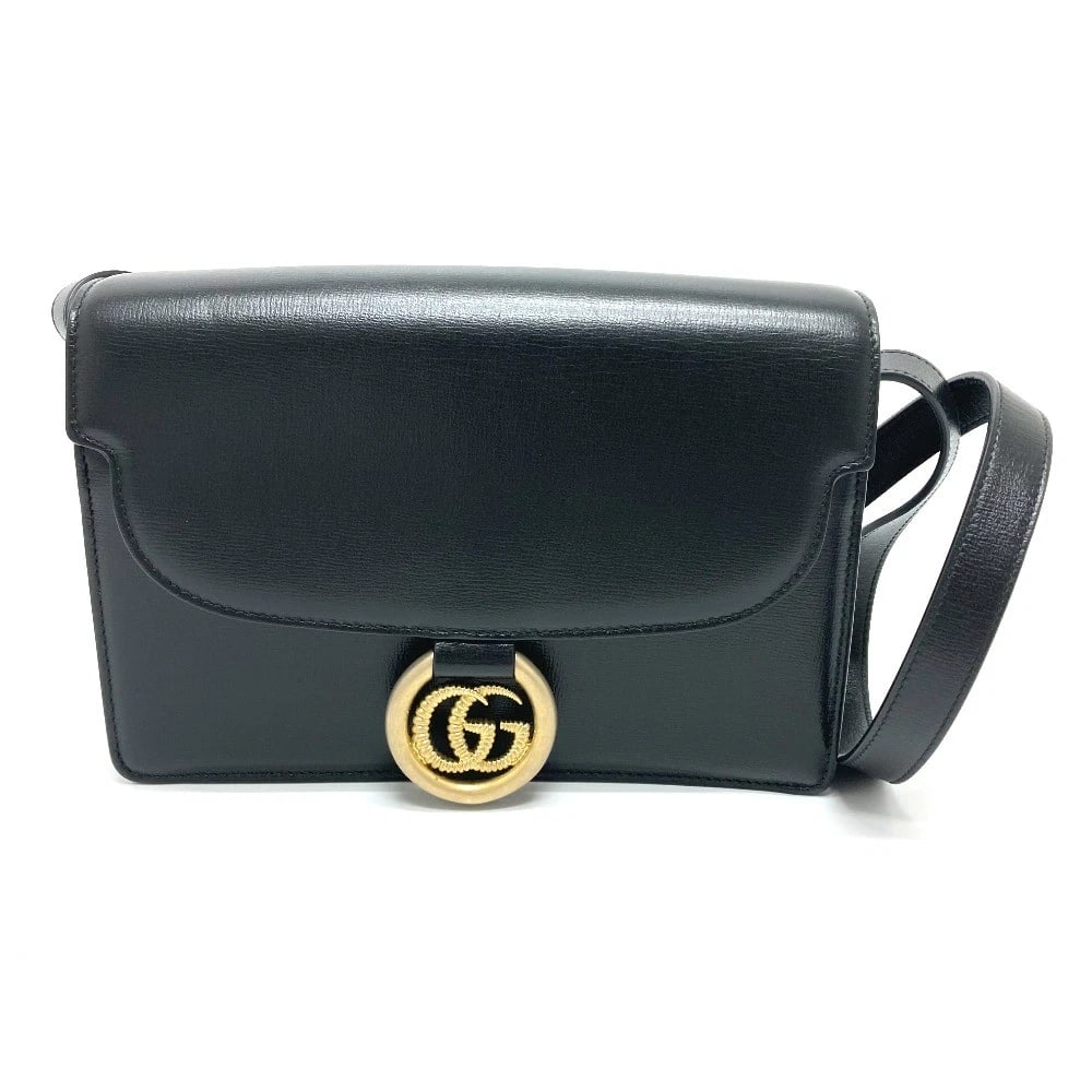 GUCCI GG MARMONT FLAP SHOULDER CROSSBODY SHOULDER BAG: GUCCI GG Marmont flap Shoulder Crossbody Shoulder Bag Brand: GUCCI Type/Style: Shoulder bag Material: Calf leather Color: Black Size: W9.4xH6.4xD2.4inch / W24cmxH16.2cmxD6cm Accessories: None