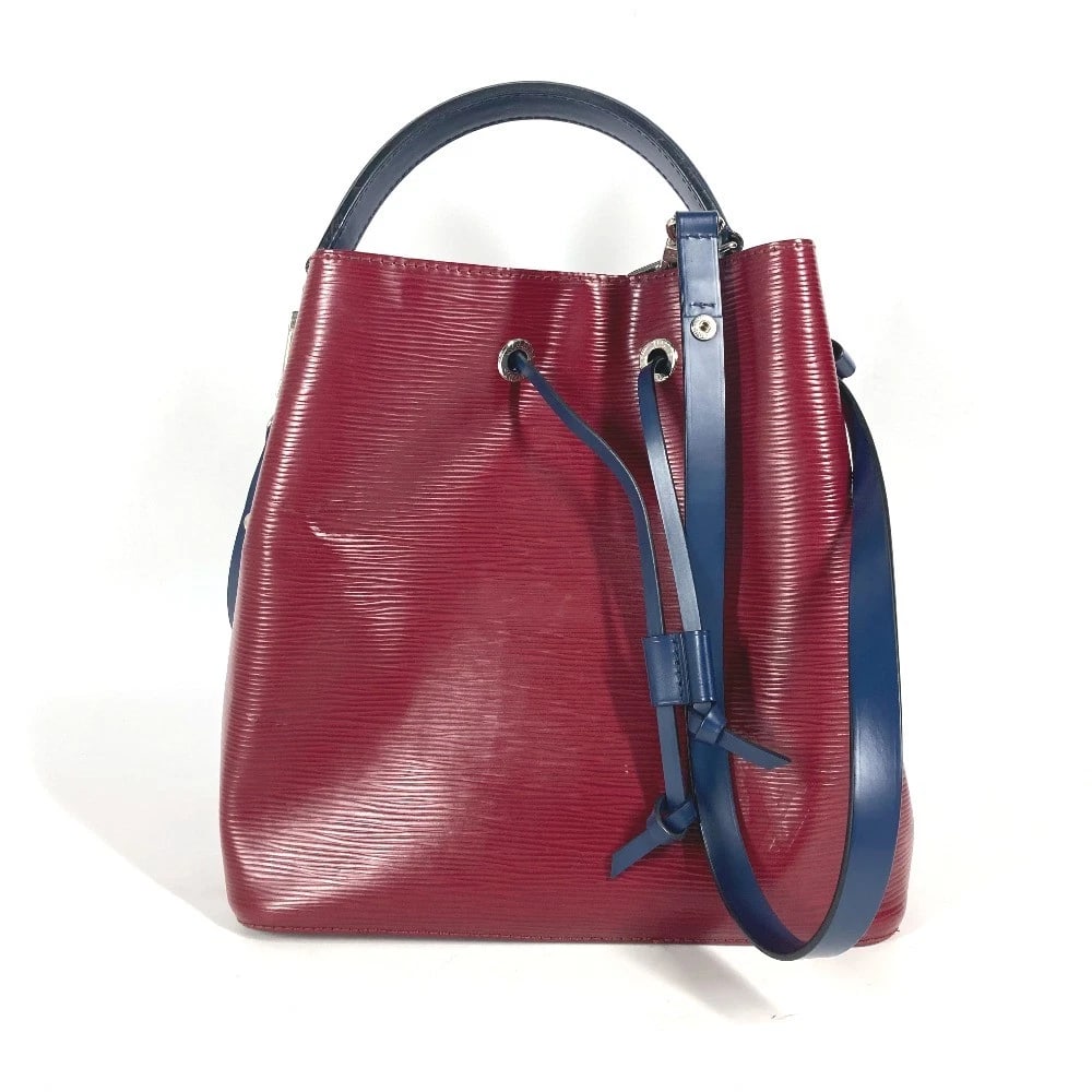 LOUIS VUITTON EPI NEONOE HANDBAG 2WAY SHOULDER BAG: LOUIS VUITTON Epi Neonoe Handbag 2WAY Shoulder Bag Brand: LOUIS VUITTON Type/Style: Shoulder Bag Material: Epi Leather Color: Cherry berry / wine-redxblue Size: W10.0xH9.8xD6.3inch / W25.5cmxH25cmxD16