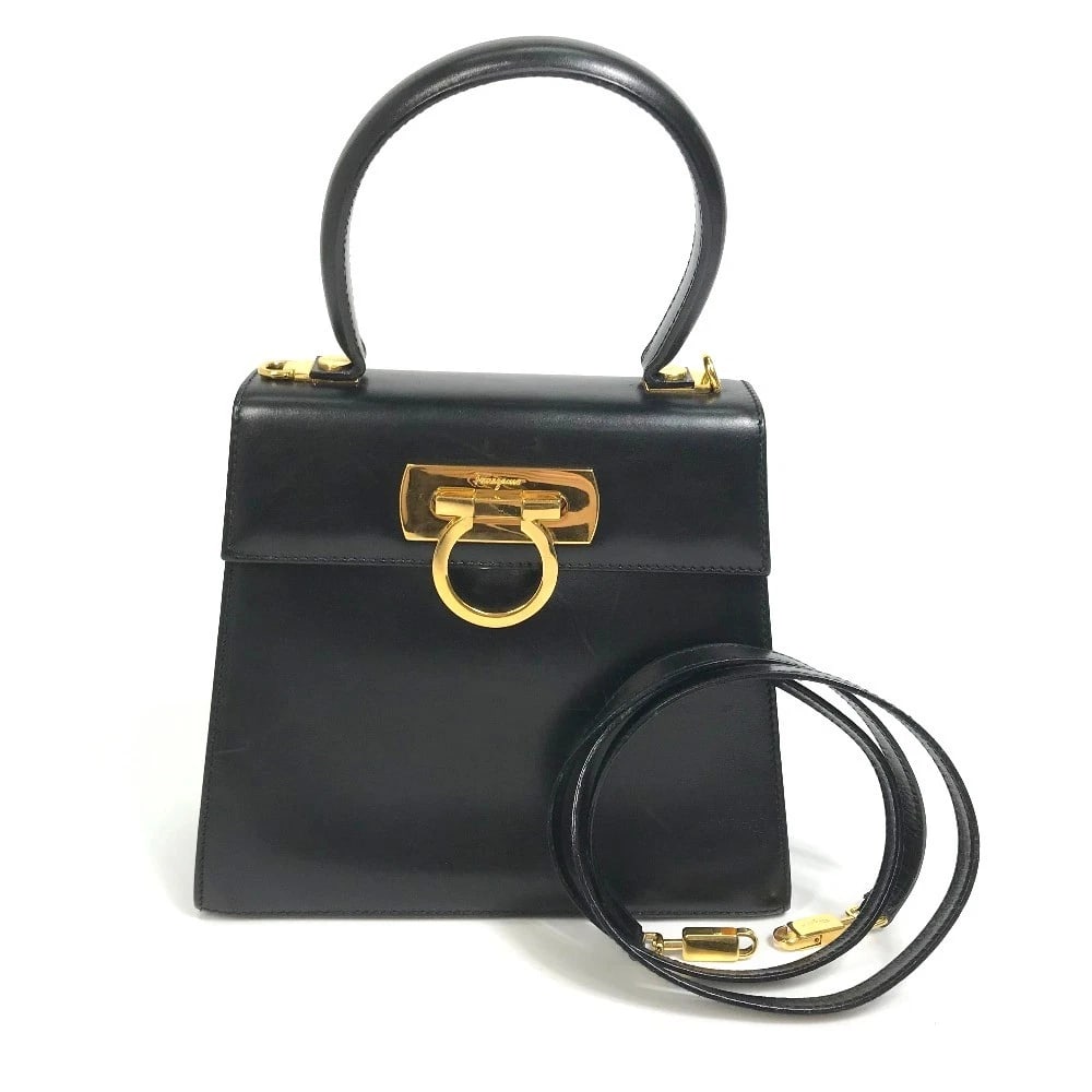SALVATORE FERRAGAMO GANCINI SHOULDER BAG HAND BAG (1 of 9)