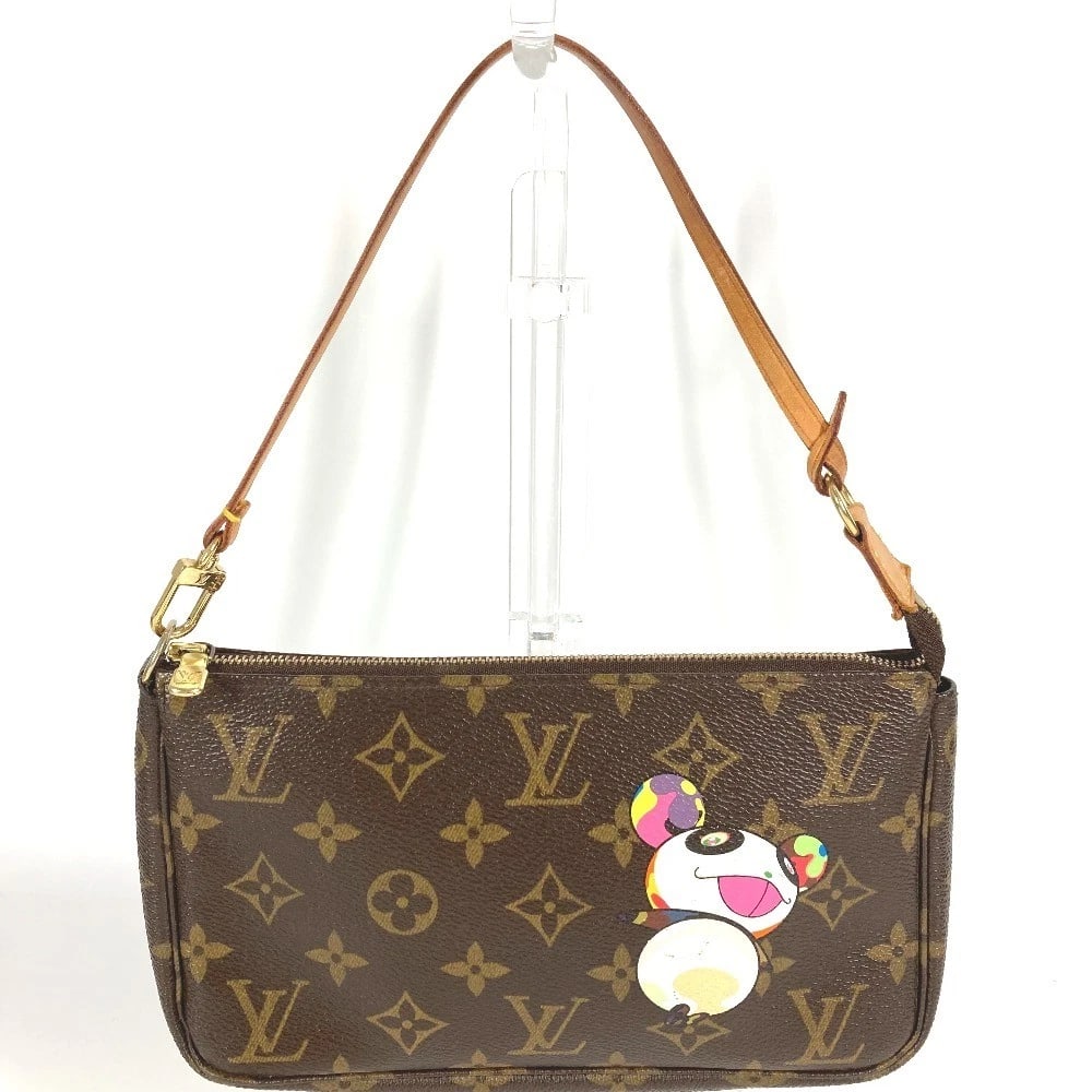 LOUIS VUITTON MONOGRAM PANDA POCHETTEACCESSOIRES ACCESSORY POUCH: LOUIS VUITTON Monogram Panda PochetteAccessoires Accessory Pouch Brand: LOUIS VUITTON Type/Style: Shoulder Bag Material: MonogramCanvas / MonogramCanvas Color: BrownxMulticolore Size: W8.3xH4.9inch / 