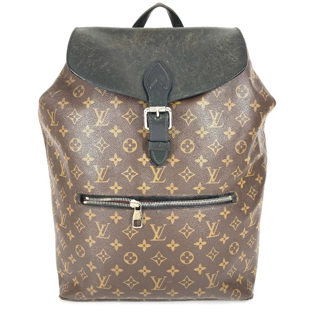 LOUIS VUITTON MONOGRAMMACASSAR PARC BACKPACK BAG: LOUIS VUITTON MonogramMacassar Parc Backpack Bag Brand: Louis Vuitton Type/Style: Backpack Material: MonogramCanvas / Leather Color: Brown / Black Size: W12.4xH15.0xD5.3inch / W31.5cmxH38cmxD13.5cm