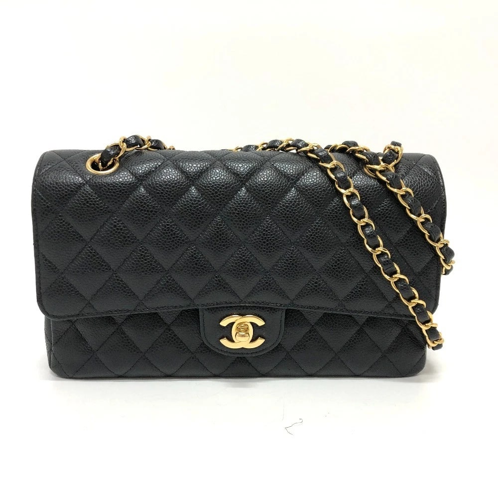 CHANEL CC MARK MATELASSE25 CROSSBODY SHOULDER BAG: CHANEL CC Mark Matelasse25 Crossbody Shoulder Bag Brand: CHANEL Type/Style: Shoulder Bag Material: Caviar Leather Color: GHardware / Black x Gold Hardware Size: W10.2xH5.9xD2.8inch / W26cmxH15cmxD7cm