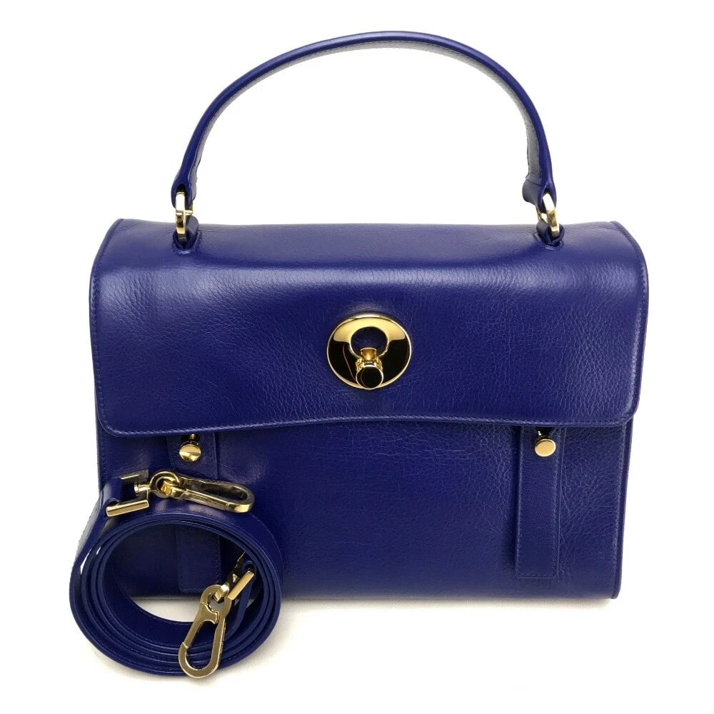 SAINT LAURENT PARIS MINI MUSE TWO 2WAY HAND BAG: SAINT LAURENT PARIS Mini Muse Two 2WAY Hand Bag Brand: SAINT LAURENT PARIS Type/Style: Hand Bag Material: Leather Color: Blue Size: H6.9xD5.7inch / H17.5cmxD14.5cm Handle: 7.9inch / 20cm Accessori
