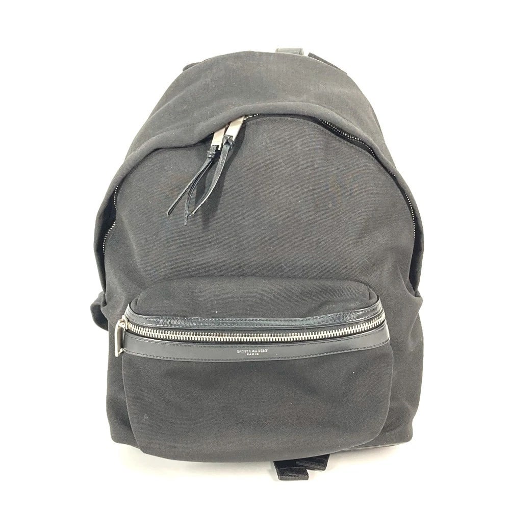 SAINT LAURENT PARIS BAG LOGO: SAINT LAURENT PARIS Bag logo Brand: SAINT LAURENT PARIS Type/Style: Backpack Material: Leather/Canvas Color: Black Size: W10.0xH13.6xD4.5inch / W25.5cmxH34.5cmxD11.5cm Accessories: None Ac