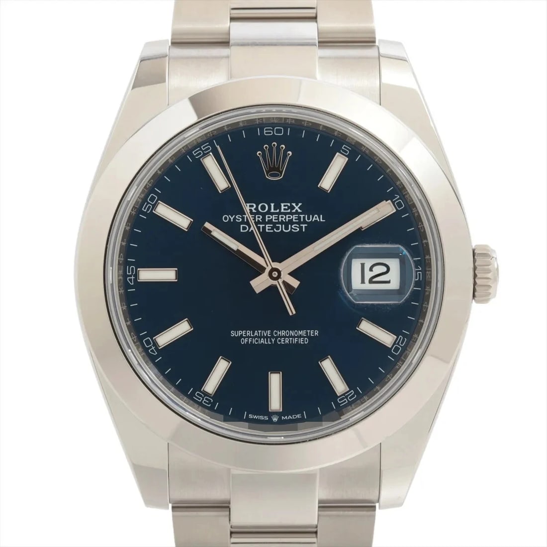 ROLEX DATEJUST 41 SS AT BRIGHT BLUE DIAL OYSTER WATCH: Rolex Datejust 41 Ss At Bright Blue Dial Oyster Watch Brand: Rolex Type/Style: Wristwatch Material: SS Color: Dial Color bright blue Size: Case:W1.6 x H1.6inch / W41 x H41 Circumference of