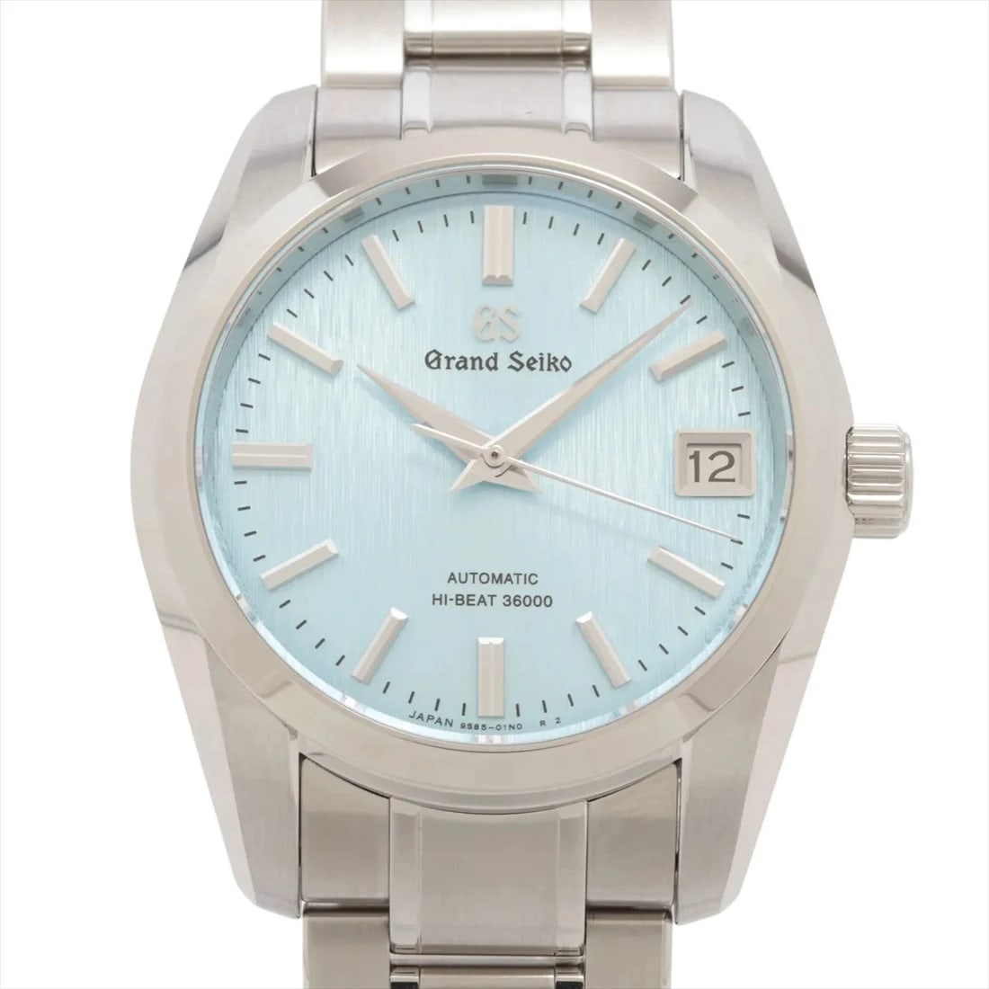 GRAND SEIKO HERITAGE COLLECTION MECHANICAL ICEFALL SS WATCH: Grand Seiko Heritage Collection Mechanical Icefall Ss Watch Brand: Grand Seiko Type/Style: Wristwatch Material: SS Color: Dial Color Ice blue Size: Case:W1.2 x H1.6inch / W37 x H44.6 Circumference of