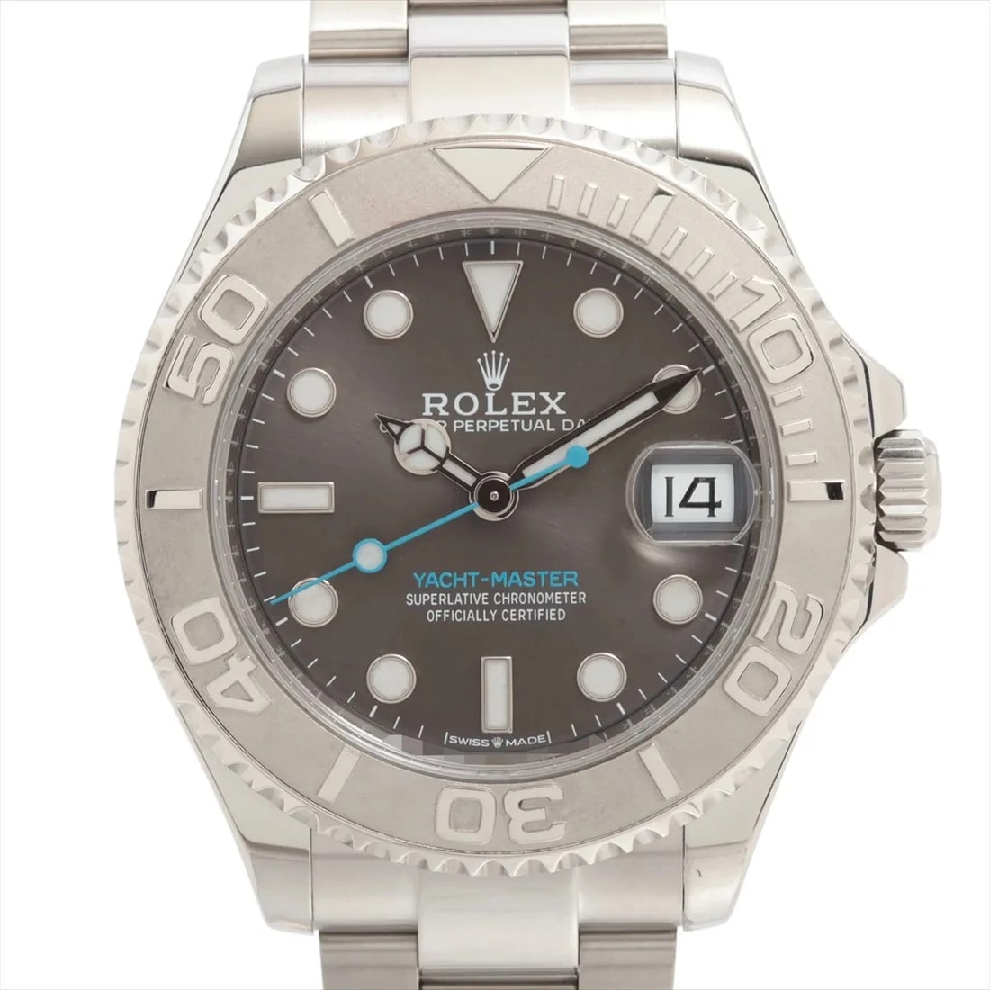 ROLEX YACHT-MASTER 37 PT?SS AT SLATE DIAL WATCH: Rolex Yacht-Master 37 Pt?Ss At Slate Dial Watch Brand: Rolex Type/Style: Wristwatch Material: PT?SS Color: Dial Color slate Size: Case:W1.2 x H1.2inch / W37 x H37 Circumference of Wrist:7.1inch / 18