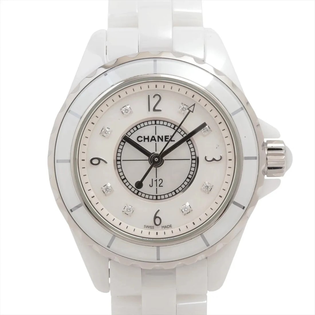 CHANEL J12 CE?SS QZ SHELL REPAIR WATCH: Chanel J12 Ce?Ss Qz Shell Repair Watch Brand: Chanel Type/Style: Wristwatch Material: CE?SS Color: Dial Color shells Size: Case:W0.8 x H0.8inch / W29 x H29 Circumference of Wrist:5.5inch / 14 Acce