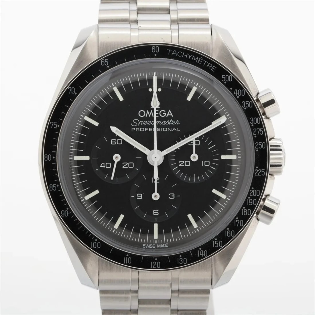 OMEGA SPEEDMASTER MOONWATCH PROFESSIONAL CO-AXIAL MASTER WATCH: Omega Speedmaster Moonwatch Professional Co-Axial Master Watch Brand: Omega Type/Style: Wristwatch Material: SS Color: Dial Color Black Size: Case:W1.2 x H1.2inch / W39 x H39 Circumference of Wrist:6.