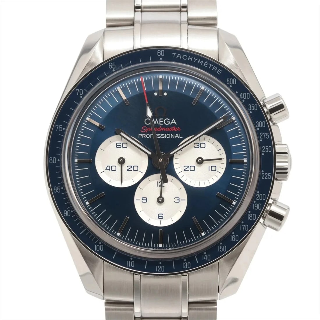OMEGA SPEEDMASTER PROFESSIONAL SS WATCH: Omega Speedmaster Professional Ss Watch Brand: Omega Type/Style: Wristwatch Material: SS Color: Dial Color Blue Size: Case:W1.6 x H1.6inch / W42 x H42 Circumference of Wrist:8.1inch / 20.5
