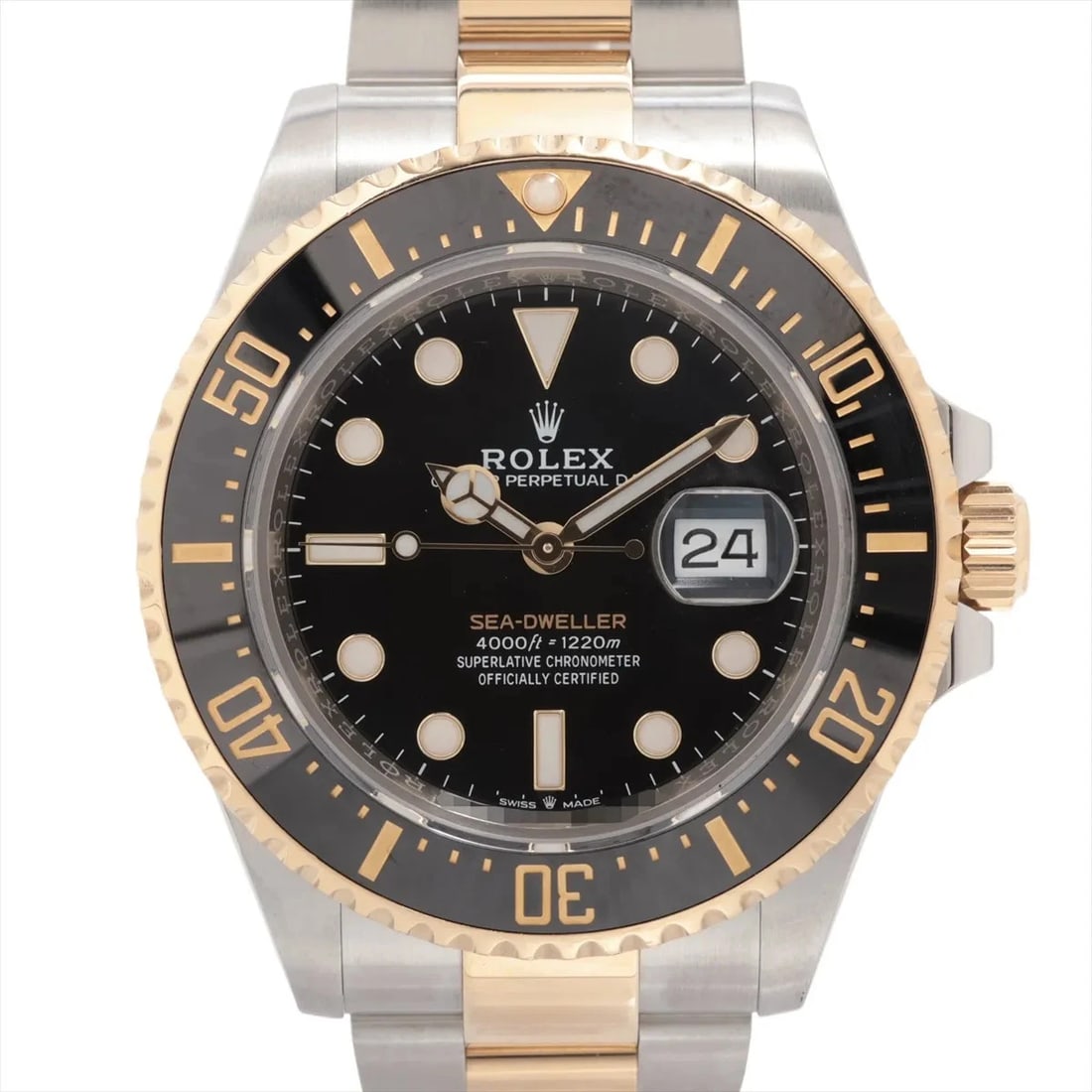 ROLEX SEA-DWELLER AT BLACK DIAL WATCH: Rolex Sea-Dweller At Black Dial Watch Brand: Rolex Type/Style: Wristwatch Material: SS?YG Color: Dial Color Black Size: Case:W1.6 x H1.6inch / W43 x H43 Circumference of Wrist:7.7inch / 19.5 Acces