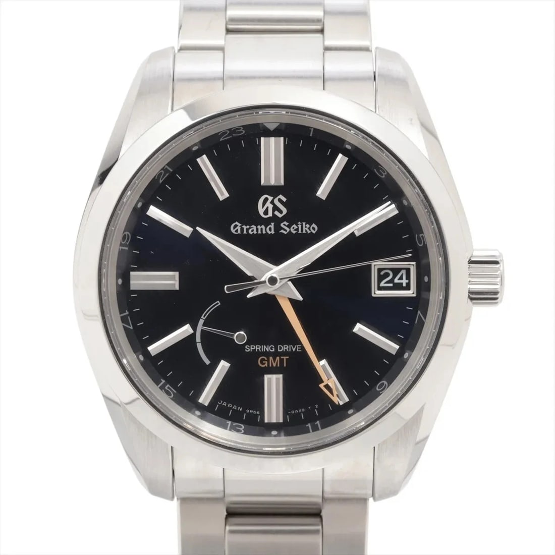 GRAND SEIKO SPRING DRIVE GMT SS AT MIDNIGHT BLUE WATCH: Grand Seiko Spring Drive Gmt Ss At Midnight Blue Watch Brand: Grand Seiko Type/Style: Wristwatch Material: SS Color: Dial Color Midnight blue Size: Case:W1.6 x H1.6inch / W40 x H46.6 Circumference of 