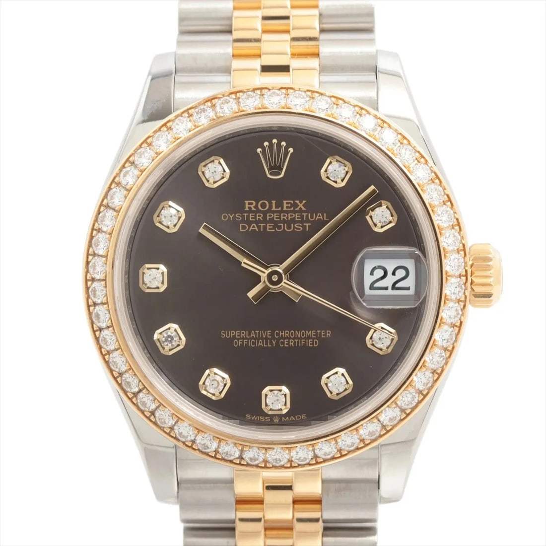 ROLEX DATEJUST 31 AT DARK GREY DIAL WATCH: Rolex Datejust 31 At Dark Grey Dial Watch Brand: Rolex Type/Style: Wristwatch Material: SS?YG Color: Dial Color dark grey Size: Case:W1.2 x H1.2inch / W31 x H31 Circumference of Wrist:6.7inch / 17