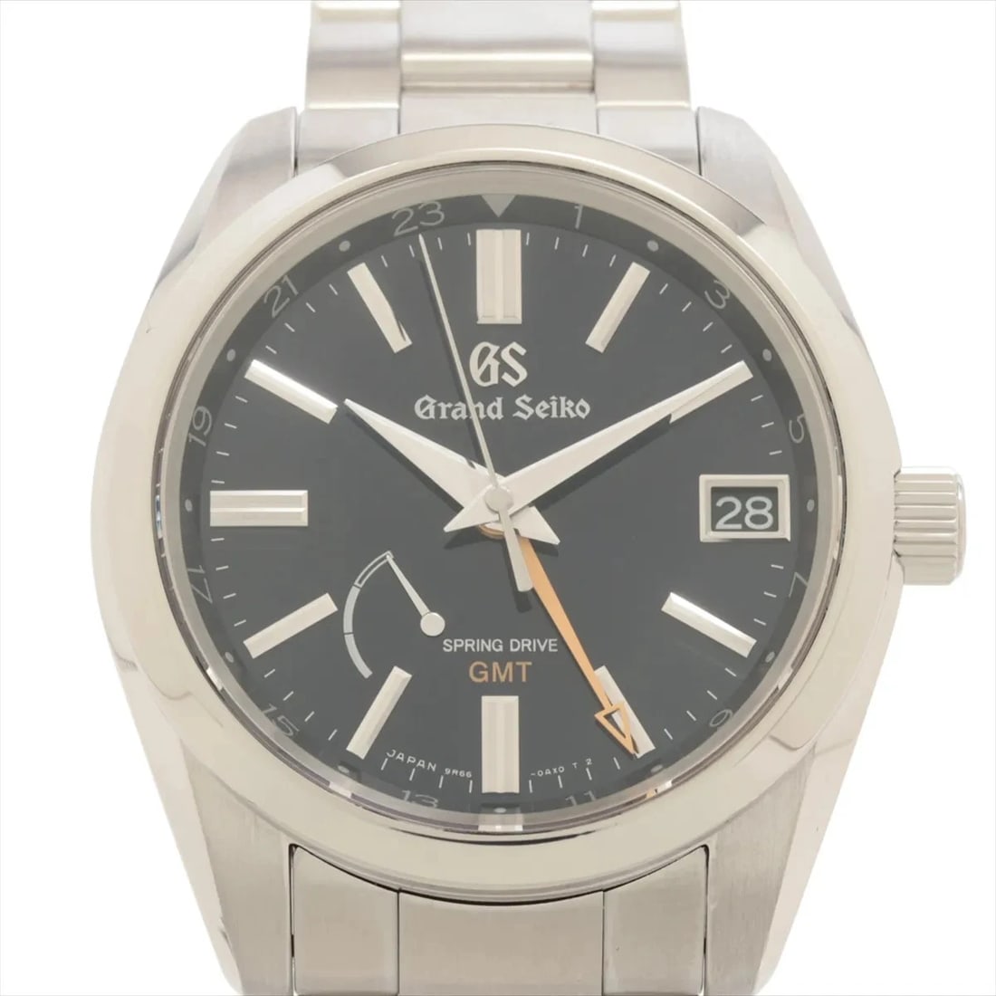 GRAND SEIKO SPRING DRIVE GMT SS AT BLUE DIAL WATCH: Grand Seiko Spring Drive Gmt Ss At Blue Dial Watch Brand: Grand Seiko Type/Style: Wristwatch Material: SS Color: Dial Color Blue Size: Case:W1.6 x H1.6inch / W40 x H46.6 Circumference of