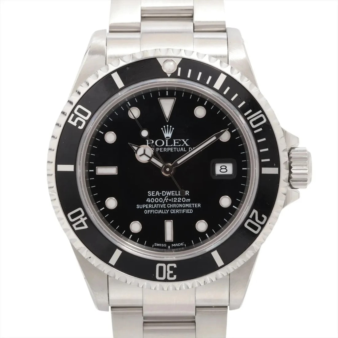 ROLEX SEA-DWELLER SS AT BLACK DIAL WATCH: Rolex Sea-Dweller Ss At Black Dial Watch Brand: Rolex Type/Style: Wristwatch Material: SS Color: Dial Color Black Size: Case:W1.6 x H1.6inch / W40 x H40 Circumference of Wrist:6.9inch / 17.5