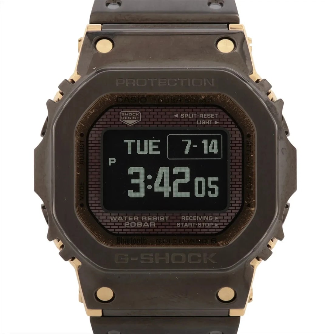 CASIO G-SHOCK SS SOLAR DIGITAL WATCH: Casio G-Shock Ss Solar Digital Watch Brand: Casio Type/Style: Wristwatch Material: SS Color: Dial Color Digital Size: Case:W1.6 x H1.6inch / W44 x H49 Circumference of Wrist:6.9inch / 17.5 Accesso