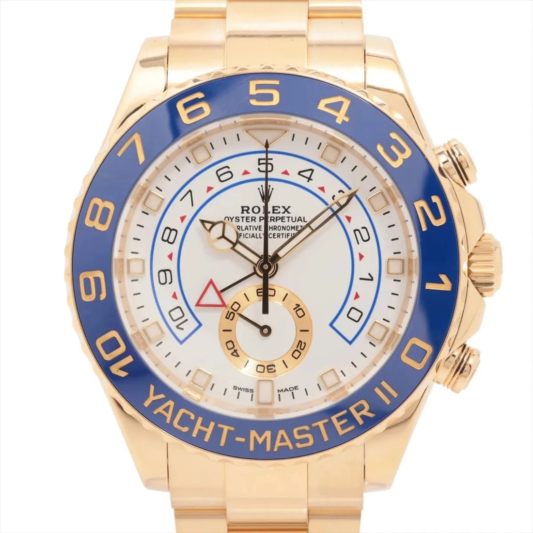 ROLEX YACHT-MASTER YG AT WHITE DIAL WATCH: Rolex Yacht-Master Yg At White Dial Watch Brand: Rolex Type/Style: Wristwatch Material: YG Color: Dial Color White Size: Case:W1.6 x H1.6inch / W44 x H44 Circumference of Wrist:7.3inch / 18.5 Acce
