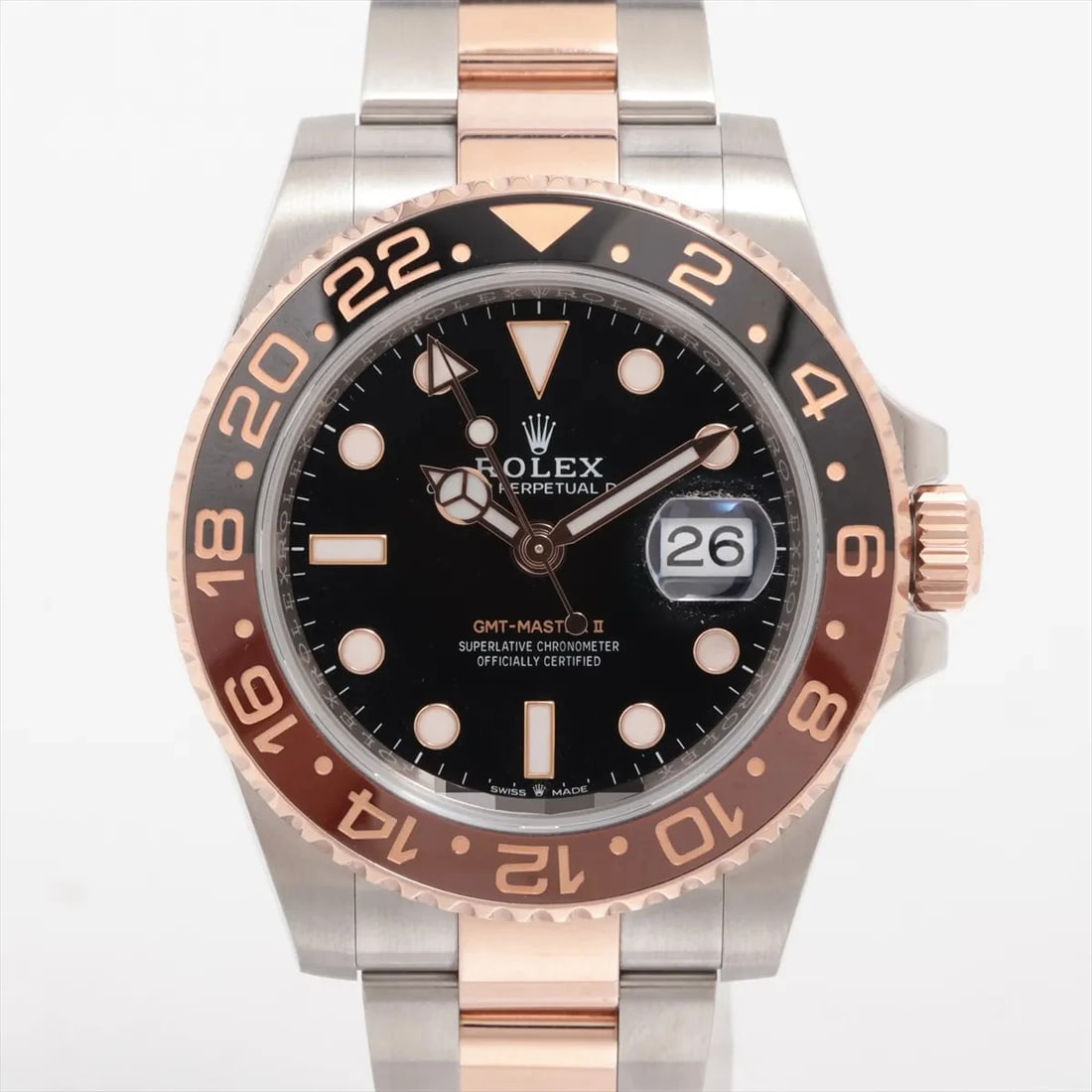 ROLEX GMT MASTER AT BLACK DIAL WATCH: Rolex Gmt Master At Black Dial Watch Brand: Rolex Type/Style: Wristwatch Material: PG?SS Color: Dial Color Black Size: Case:W1.6 x H1.6inch / W40 x H40 Circumference of Wrist:6.7inch / 17 Accessor