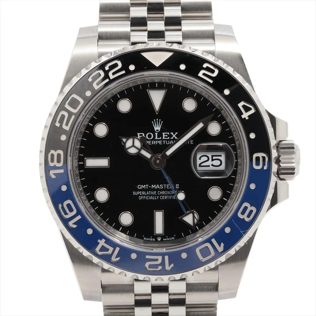 ROLEX GMT MASTER SS AT BLACK DIAL JUBILEE WATCH: Rolex Gmt Master Ss At Black Dial Jubilee Watch Brand: Rolex Type/Style: Wristwatch Material: SS Color: Dial Color Black Size: Case:W1.6 x H1.6inch / W40 x H40 Circumference of Wrist:6.9inch / 17.5