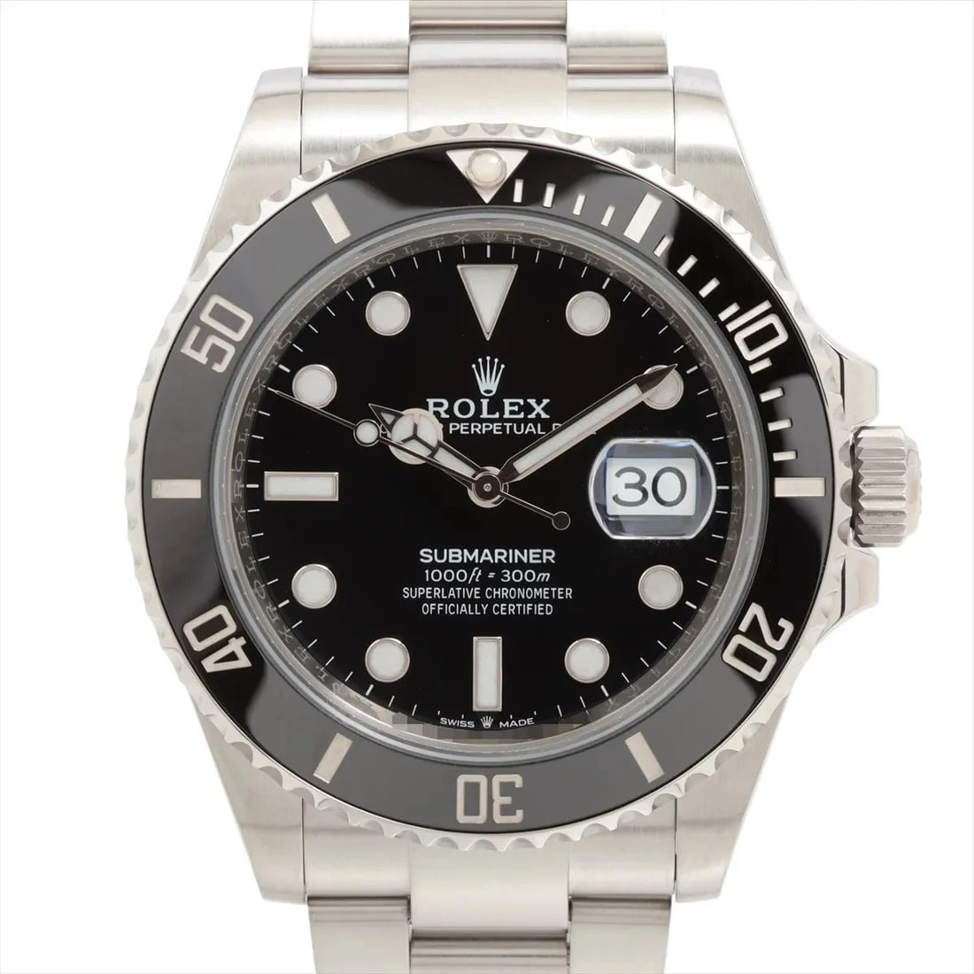 ROLEX SUBMARINER DATE SS AT BLACK DIAL WATCH (1 of 3)