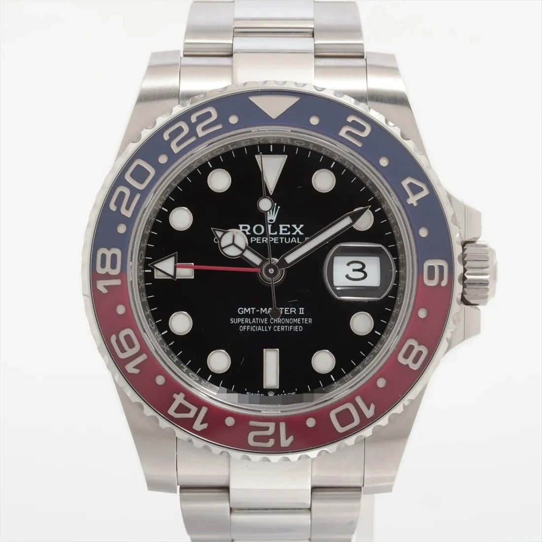 ROLEX GMT MASTER SS AT BLACK DIAL WATCH: Rolex Gmt Master Ss At Black Dial Watch Brand: Rolex Type/Style: Wristwatch Material: SS Color: Dial Color Black Size: Case:W1.6 x H1.6inch / W40 x H40 Circumference of Wrist:6.1inch / 15.5 Access