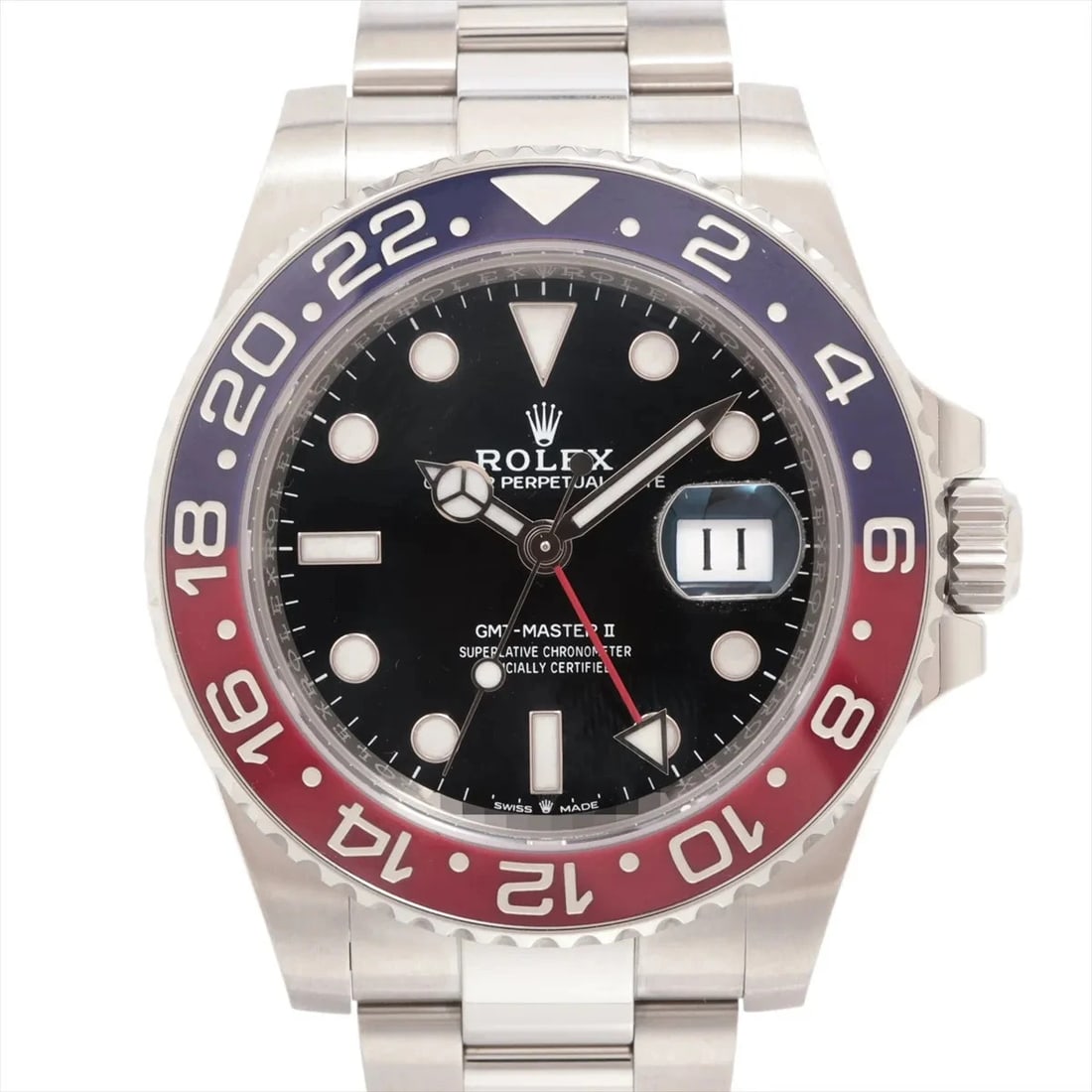 ROLEX GMT MASTER SS AT BLACK DIAL OYSTER WATCH: Rolex Gmt Master Ss At Black Dial Oyster Watch Brand: Rolex Type/Style: Wristwatch Material: SS Color: Dial Color Black Size: Case:W1.6 x H1.6inch / W40 x H40 Circumference of Wrist:6.9inch / 17.5
