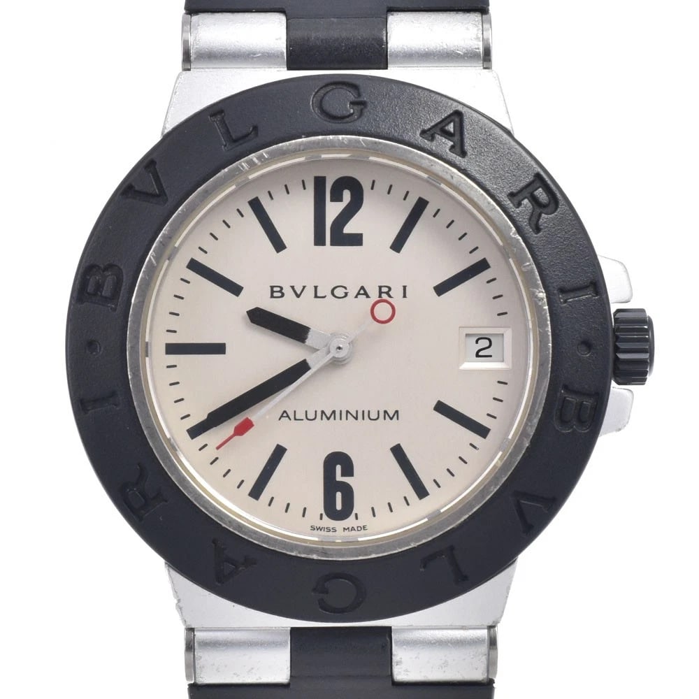 BVLGARI ALUMINUM DATE ALUMINUM / RUBBER AUTOMATIC WATCH (1 of 2)
