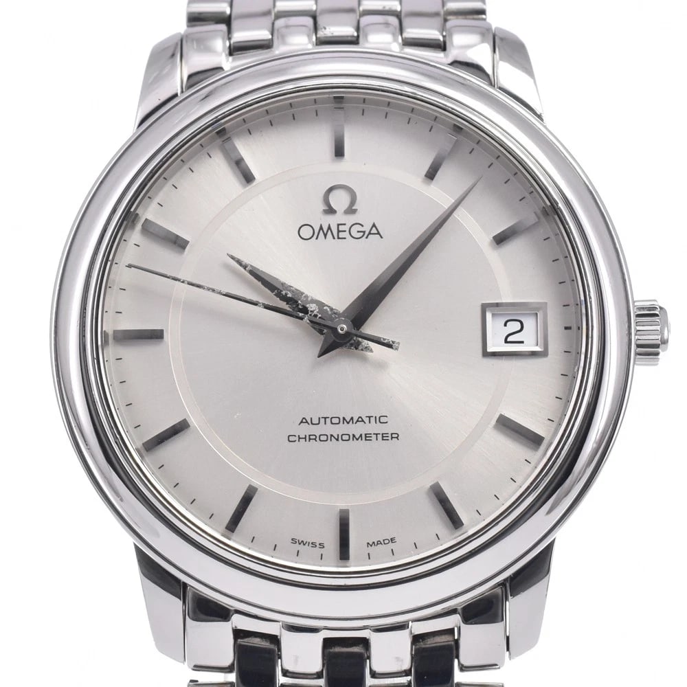 OMEGA DE VILLE PRESTIGE DATE SILVER DIAL AUTOMATIC WATCH: Omega De Ville Prestige Date Silver Dial Automatic Watch Brand: OMEGA Type/Style: Wristwatch Material: Band Material Stainless Steel, Case Material Stainless Steel Color: Case Color Silver, Band Color