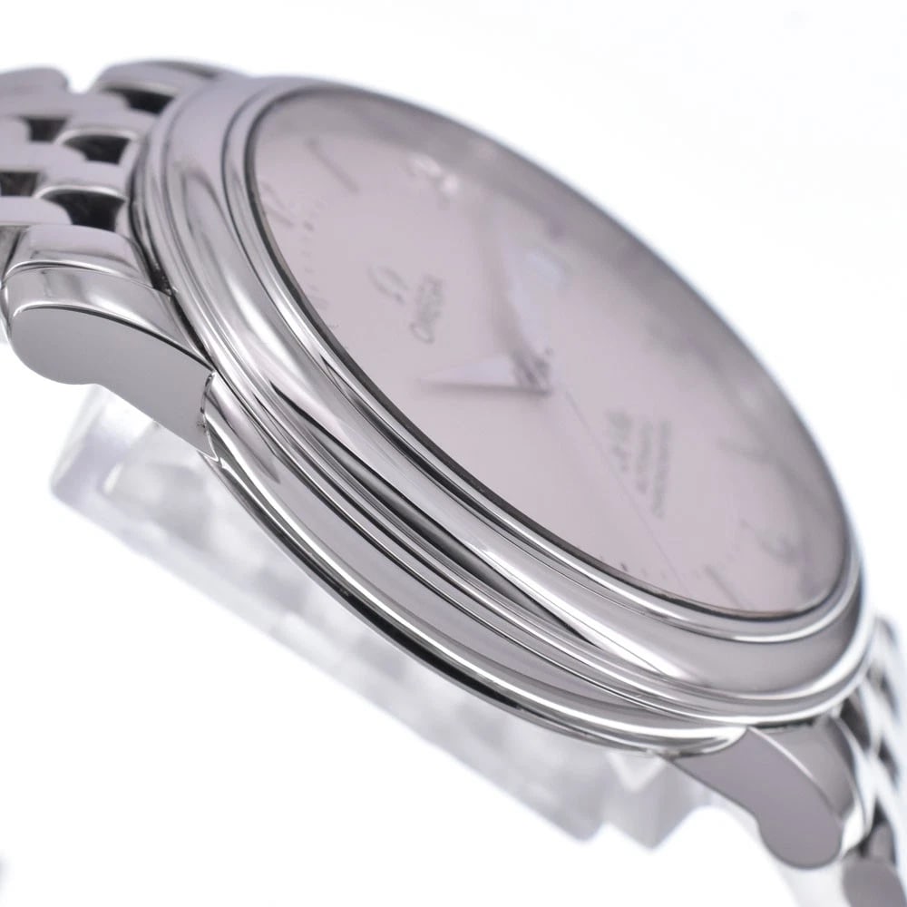 OMEGA DEVILLE CHRONOMETER DATE BEIGE DIAL AUTOMATIC WATCH - 4