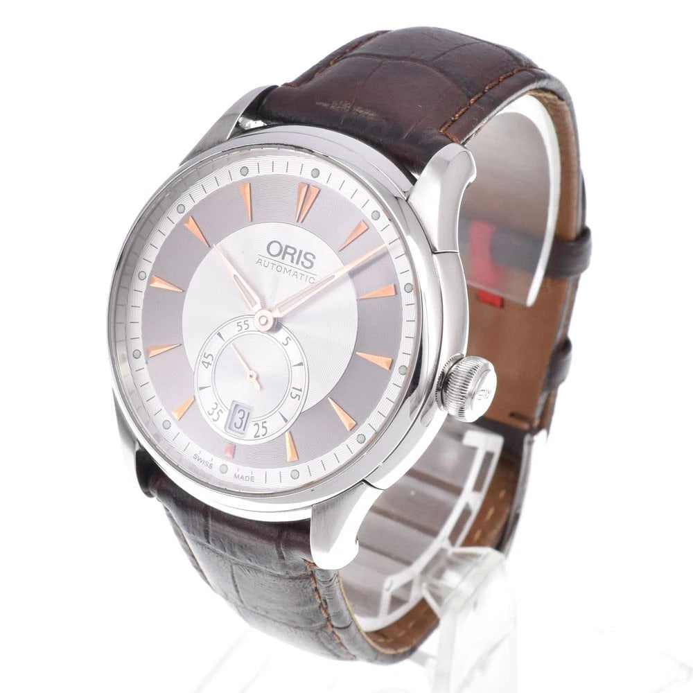 ORIS ARTELIER SMALL SECOND DATE SILVER DIAL AUTOMATIC WATCH - 2