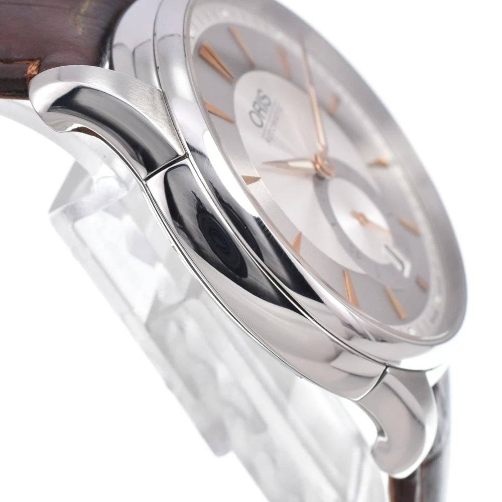 ORIS ARTELIER SMALL SECOND DATE SILVER DIAL AUTOMATIC WATCH - 4