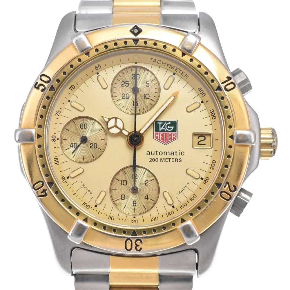 TAG HEUER SERIES CHRONOGRAPH AUTOMATIC WATCH: Tag Heuer Series Chronograph Automatic Watch Brand: TAG HEUER Type/Style: Wristwatch Material: Band Material Stainless Steel/Gold Plated, Case Material Stainless Steel/Gold Plated Color: Case Color