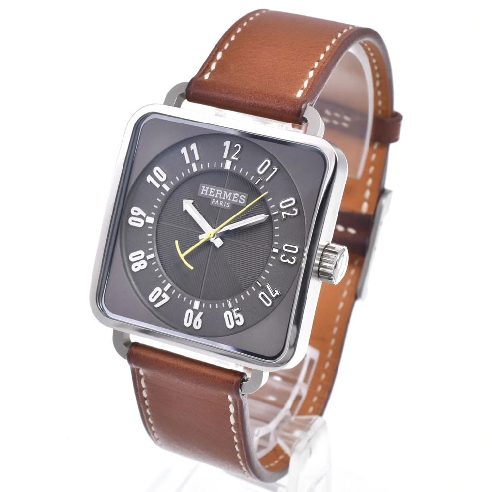 HERMES CARRE ASH DATE AUTOMATIC WATCH - 2