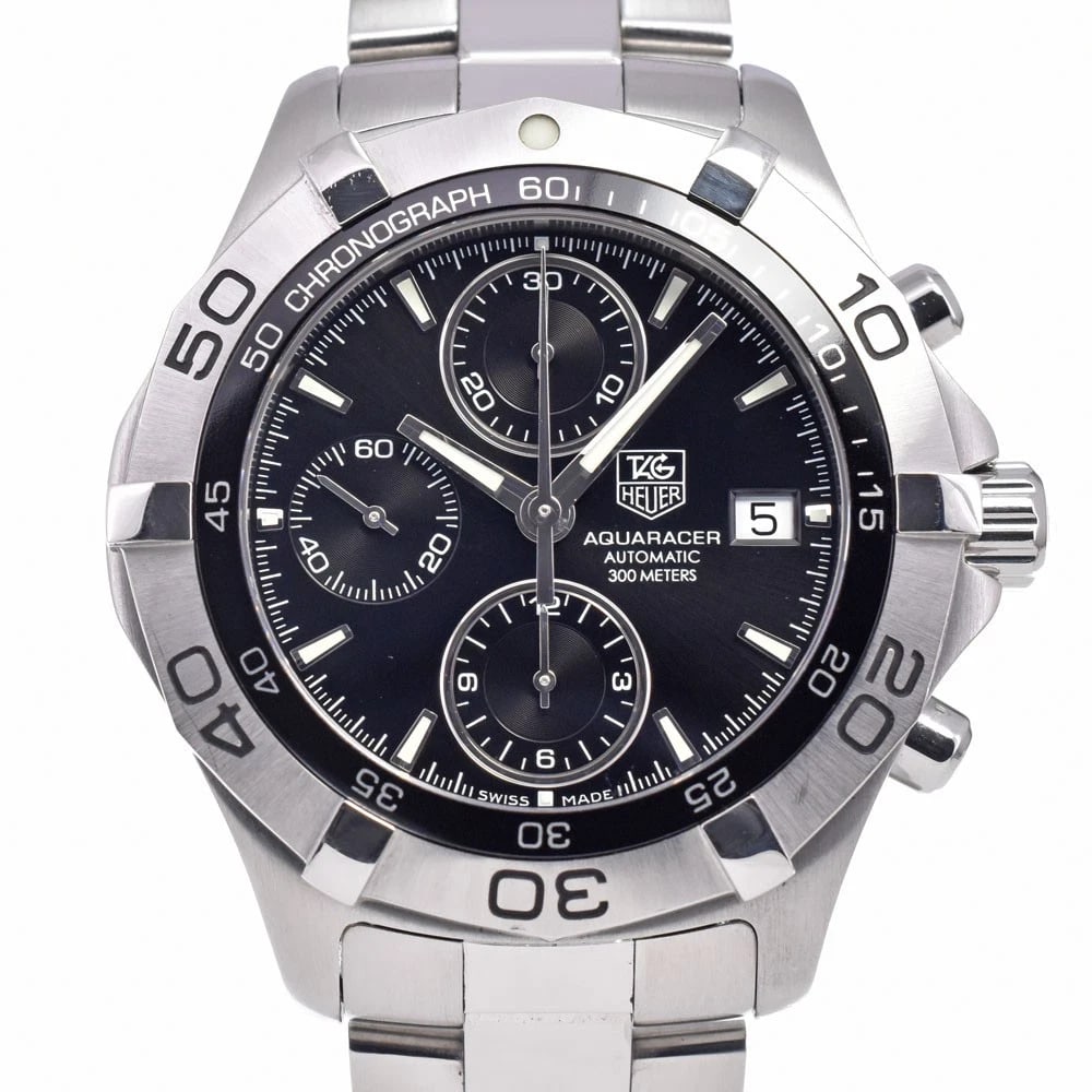 TAG HEUER AQUA RACER AUTOMATIC WATCH: Tag Heuer Aqua Racer Automatic Watch Brand: TAG HEUER Type/Style: Wristwatch Material: Band Material Stainless Steel, Case Material Stainless Steel Color: Case Color Silver, Band Color Silver, Dial Co