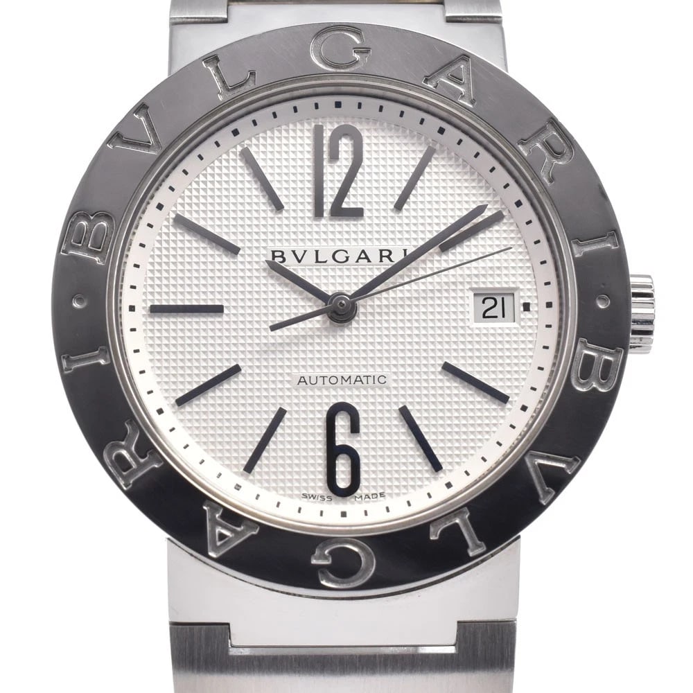 BVLGARI DATE SILVER DIAL AUTOMATIC WATCH: Bvlgari Date Silver Dial Automatic Watch Brand: BVLGARI Type/Style: Wristwatch Material: Band Material Stainless Steel, Case Material Stainless Steel Color: Case Color Silver, Band Color Silver, Dial