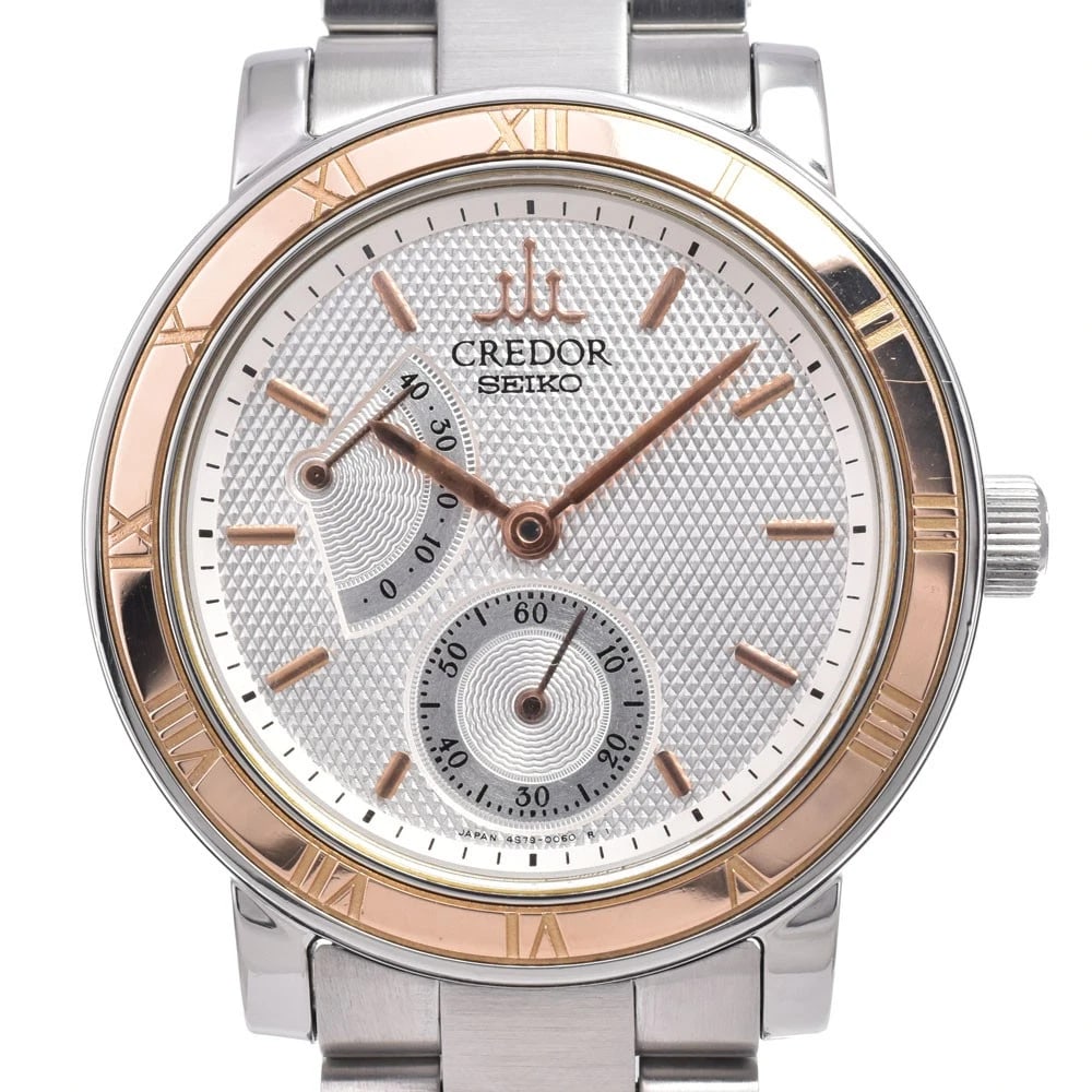 SEIKO CREDOR SS/K18YG HAND WINDING WATCH: Seiko Credor Ss/K18Yg Hand Winding Watch Brand: SEIKO Type/Style: Wristwatch Material: Band Material Stainless Steel/K18YG, Case Material Stainless Steel/K18YG Color: Case Color Silver / Gold, Band Co