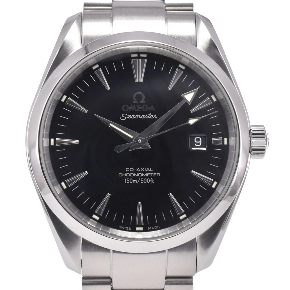 OMEGA SEAMASTER AQUA TERRA DATE AUTOMATIC WATCH: Omega Seamaster Aqua Terra Date Automatic Watch Brand: OMEGA Type/Style: Wristwatch Material: Band Material Stainless Steel, Case Material Stainless Steel Color: Case Color Silver, Band Color Silver,