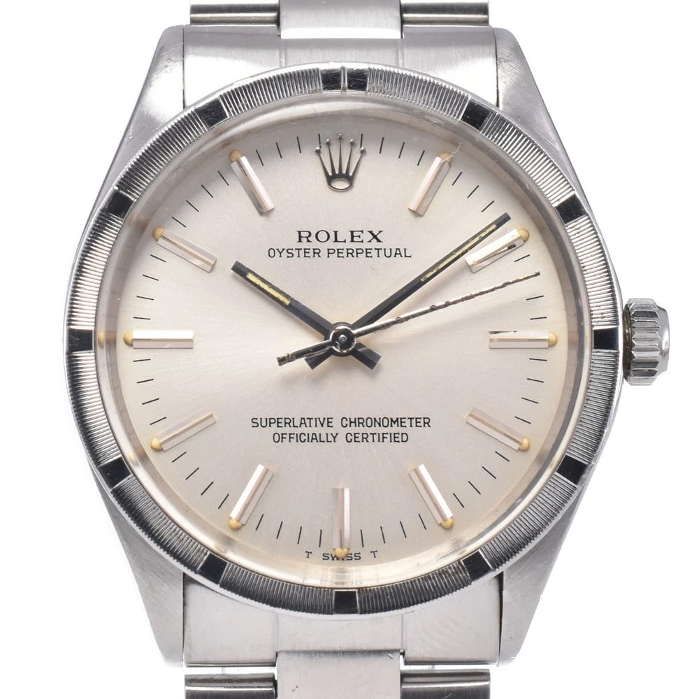 ROLEX OYSTER PERPETUAL SILVER DIAL AUTOMATIC WATCH: Rolex Oyster Perpetual Silver Dial Automatic Watch Brand: ROLEX Type/Style: Wristwatch Material: Band Material Stainless Steel, Case Material Stainless Steel Color: Case Color Silver, Band Color Silve
